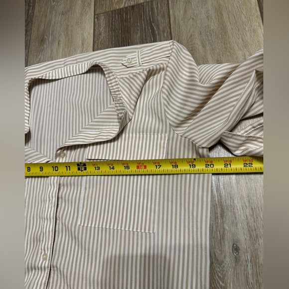 🛍️Calvin Klein stretches rolled up sleeve buttons front shirt size M - Picture 5 of 8